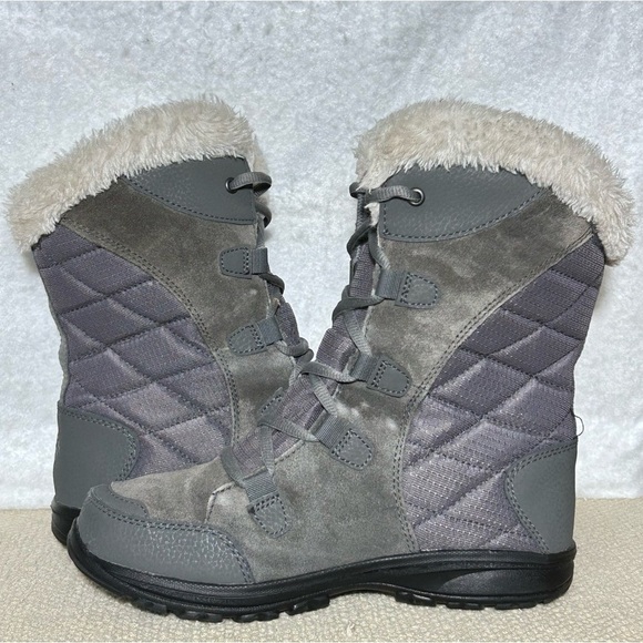 Columbia Womens Ice Maiden lI Grey Winter 200g Insulated Snow Boots Size US 7 - Picture 7 of 11